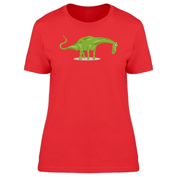 Diplodocus Dinosaur Cartoon T-Shirt Women -Image by Shutterstock, Female x-Large
