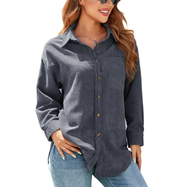 Blusa gris manga larga mujer hotsell