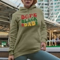 thumbnail image 2 of Dope Black Dad, Groovy Retro Wavy Text Merch Gift, Sand Hooded Sweatshirt or Hoodie, 3XL, 2 of 5