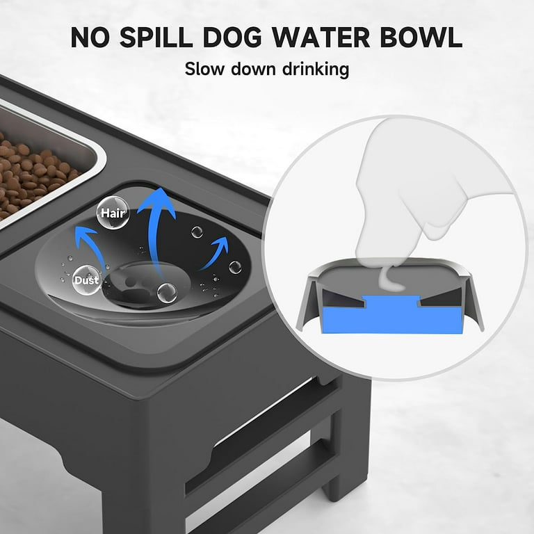 2-in-1 Elevated Raised Dog Bowl