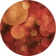 thumbnail image 1 of Ahgly Company Indoor Round Patterned Orange Red Orange Area Rugs, 6' Round, 1 of 1