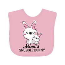 Inktastic Mimis Snuggle Bunny Easter Girls Baby Bib