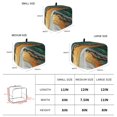 thumbnail image 6 of Toaster Cover 2 Slice, Teal Orange Marble Dustproof Bakeware Oven Protector with Top Hook, Modern Ink Painting Abstract Waterproof Small Kitchen Appliance Toasters Dust Cover, 11"x6"x8", 6 of 9