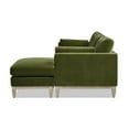 thumbnail image 4 of Jennifer Taylor Home Knox 89" Modern Farmhouse Performance Velvet Reversible Living Room Chaise Sectional Sofa Couch in Olive Green, 4 of 8