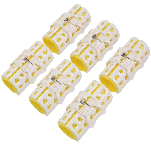 Rouleau à Cheveux, Nylon Robuste Taille Compacte Rouleau à Frange avec 6 Pcs pour Salon de Coiffure