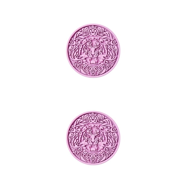 Bearachild Posavasos para taza, mantel individual para mesa, decoración de encimera de cocina, verde Morado oscuro 2piezas Bearachild CBP252616