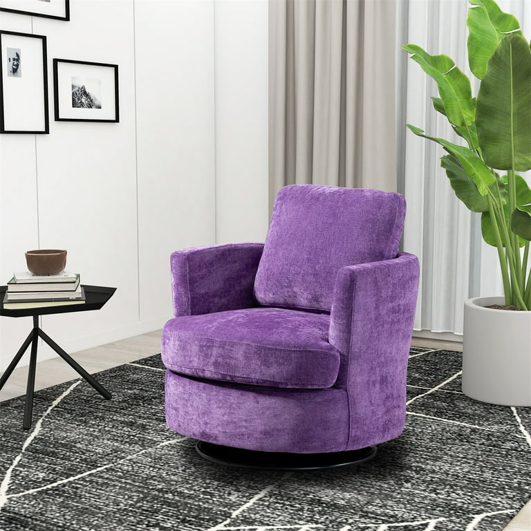 Purple oversized chair sales