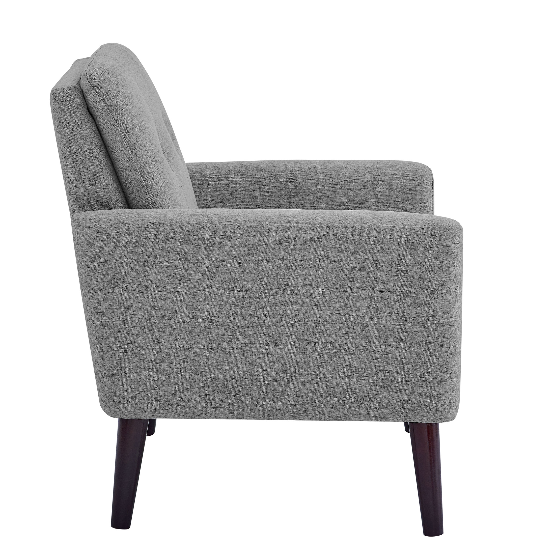 Aukfa Accent Chair,Tufted Upholstered Armchair for Living Room,Gray
