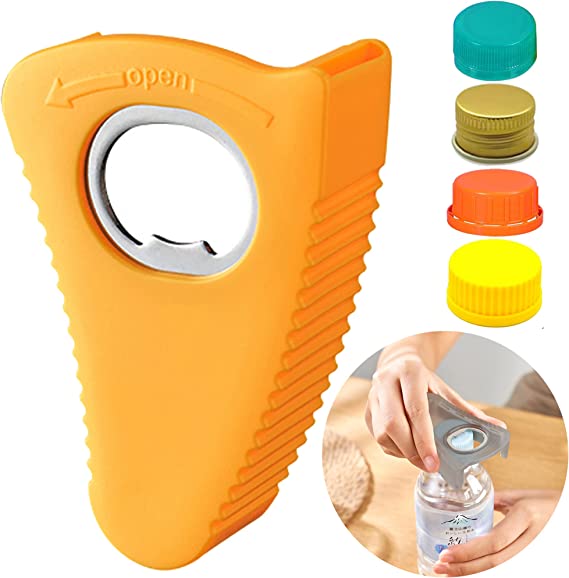 2Pack Beer Bottle Openers,Water Bottle Opener Twist Off Caps,Stick to