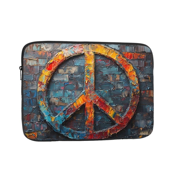 Laptop Case Protect Sleeve Bag Shockproof Protective Notebook Computer Cover 10 inch, Peace Sign