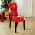 thumbnail image 4 of Eolstice Christmas Stretchable Chair Covers, Removable Washable Dining Seat Slipcovers for Holiday Decoration, Home, Kitchen, Hotel, and Party Use, Set of 2, 4 of 6