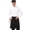 Black, variant on DOVACKA Unisex Half Bistro Server Apron, Adjustable Waist Apron with Pockets for Restaurant