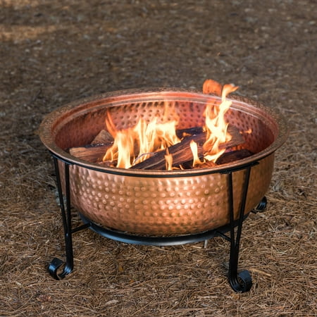 Fire Sense - Palermo Wood Burning Fire Pit - Copper