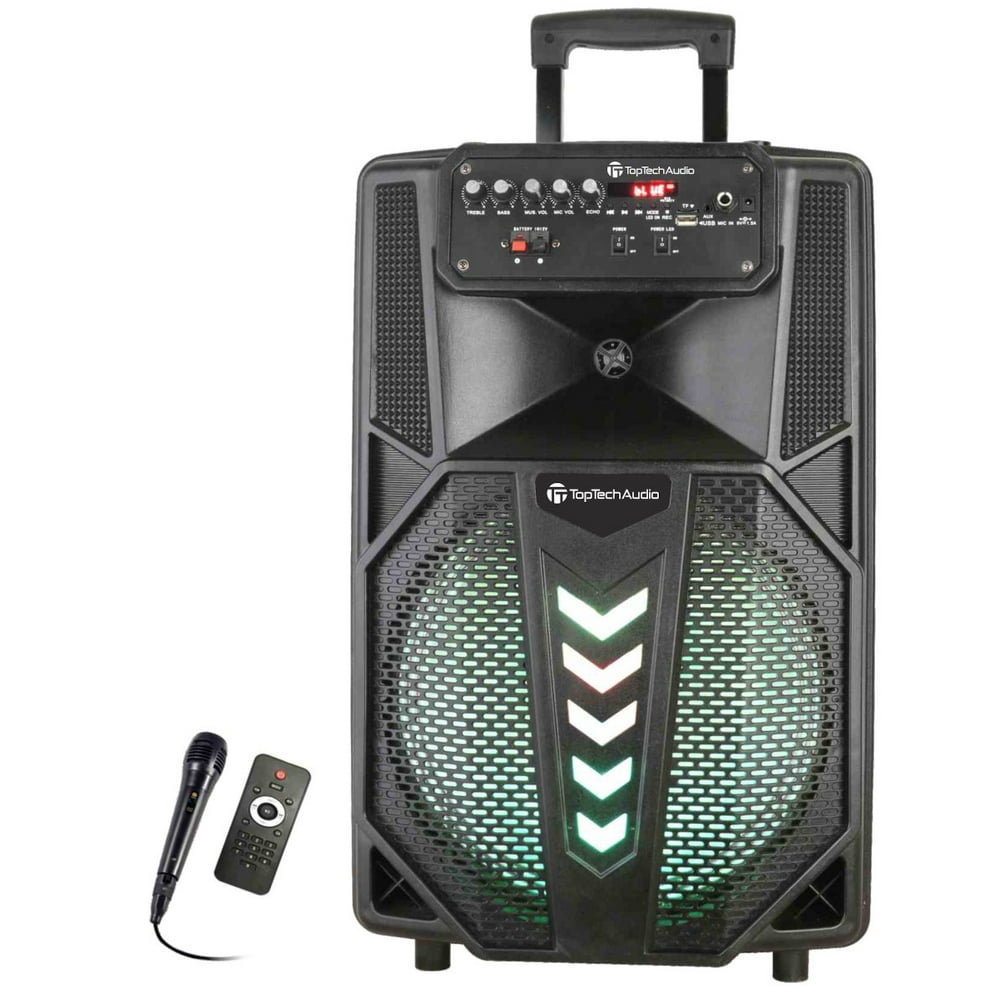 Fully Amplified Multimedia Rechargeable Speaker 4000 Watts Peak Power