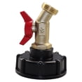 thumbnail image 2 of IBC Tote Water  Adapter,Faucet Valve Tool With Ball Valve For Garden Hose Connector, 2 of 8
