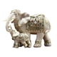 thumbnail image 3 of Escultura de madre e hijo de elefante, estatua, adorno de Feng Shui, colección de escritorio Blanco, 3 of 9