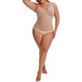 thumbnail image 2 of INSPIRE CHIC Tank Tops for Women Plus Size Tummy Control Seamless Bodyshaper V Neck Slimming Compression Cami Shapewear XXL Brown, 2 of 6