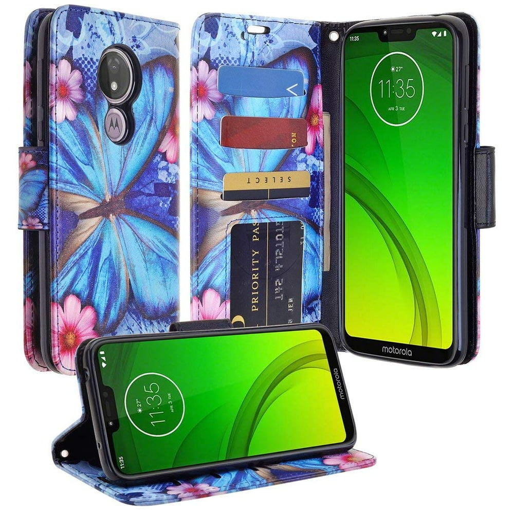 Compatible for Motorola Moto G7 Power Case, Moto G7 Supra Case, SOGA PU
