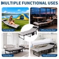thumbnail image 6 of Portable Camping Cot, Sleeping Cot for Adult, Heavy Duty Folding Cot Max Load 400LBS with Thick Mattress, Camping Bed for Travel Tent Day Bed Outdoor Home Guest Office Nap, 6 of 7