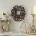 thumbnail image 2 of Northlight 13" Red and Gold Glittered Pine Cone and Berry Christmas Wreath, 2 of 3
