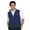 Navy/Slate Blue, variant on Monterey Club Men's Vegan Suede Full Zip Sport Vest #1715