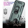 thumbnail image 5 of Phone Case for iPhone 14 Plus Case, [ Military Grade ] Shock-Absorption Bumper Cover iPhone 14 Plus Anti-Scratch Case with Ring Car Mount Kickstand for iPhone 14 Plus 6.7" - Teal, 5 of 12