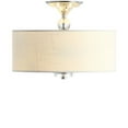 thumbnail image 5 of JONATHAN Y Marc 15" Metal/Crystal LED Semi-Flush Mount, Chrome/White, JYL9033B, 5 of 7