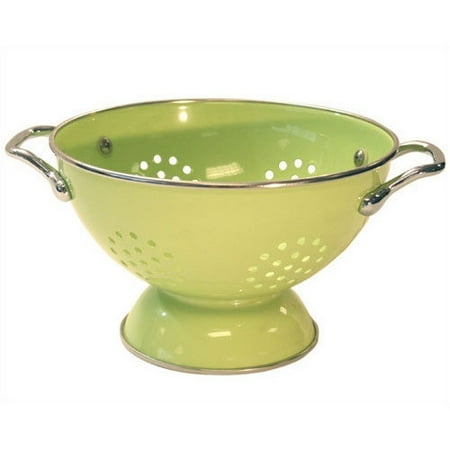 Calypso Basics by Reston Lloyd Powder Coated Enameled Colander, 1.5 Quart, Lime