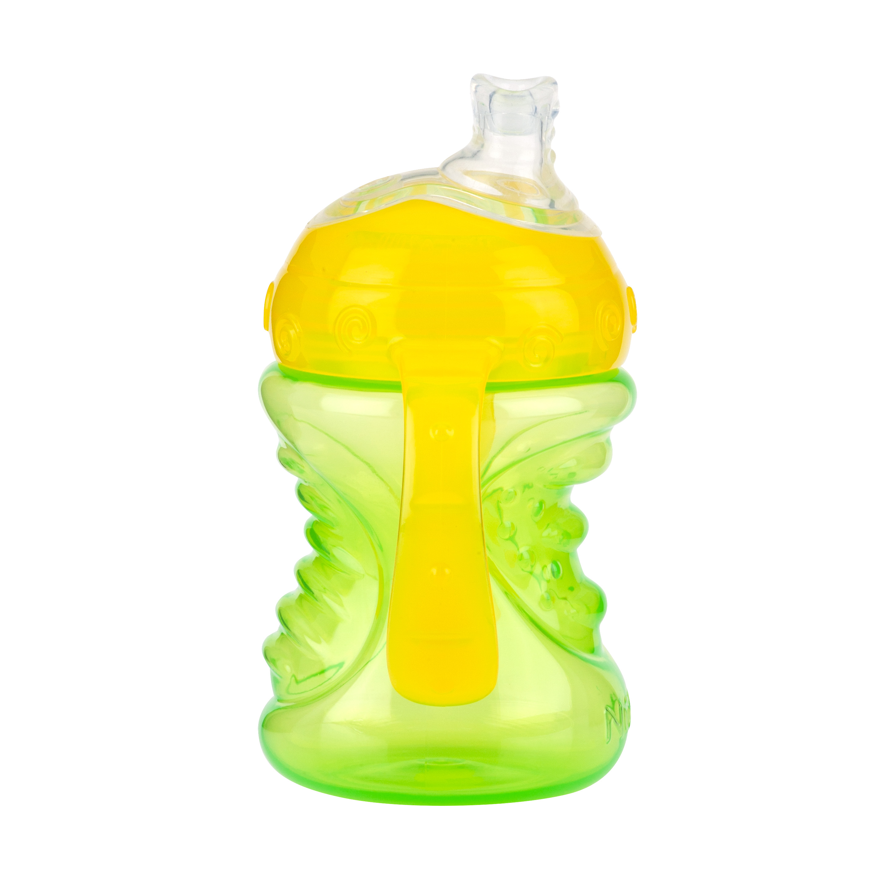 Nuby No-Spill Grip N' Sip Trainer Soft Spout Sippy Cup, 8 fl oz, 3 Count - image 4 of 9