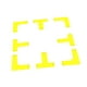 thumbnail image 1 of Juego de marcadores portátiles antideslizantes para pistas de pickleball: crea mini pistas. 4 formas de T 4 formas de L, 1 of 9