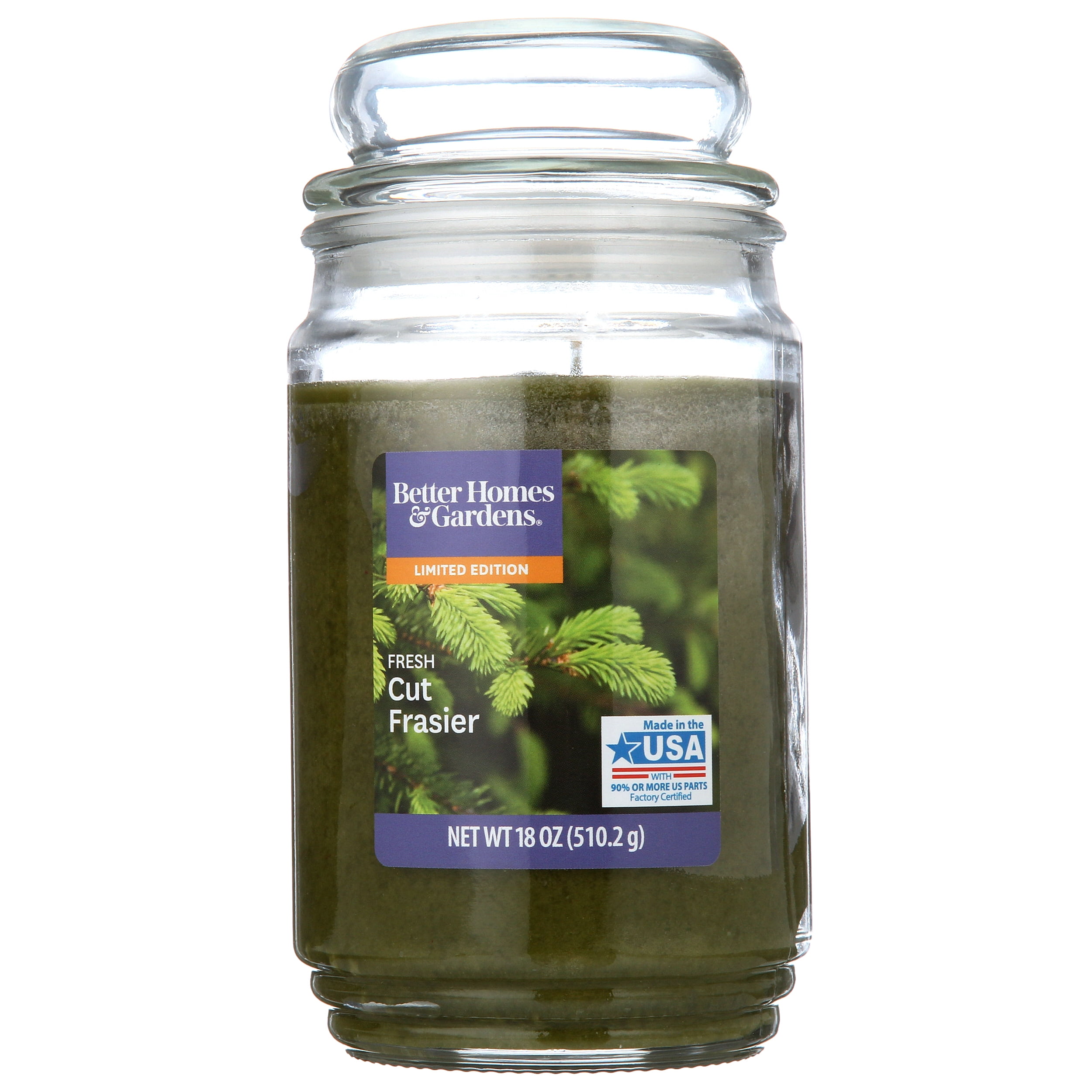 Better Homes & Gardens Fresh Cut Frasier SingleWick Jar Candle, 18 oz