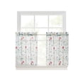 thumbnail image 6 of Martha Stewart Martha’s Garden Tier Set, Multicolor, Pole Top, Semi Sheer, Indoor, Adult, 2 Piece Set, 27" x 24", 6 of 6