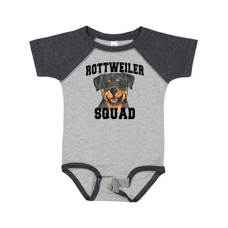 

Inktastic Dog Rottweiler Squad Gift Baby Boy or Baby Girl Bodysuit