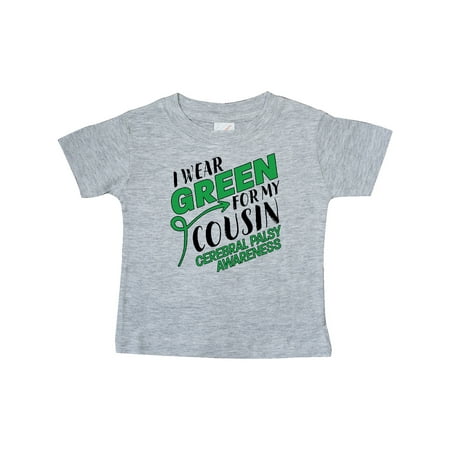 

Inktastic I Wear Green for my Cousin- Cerebral Palsy awareness Gift Baby Boy or Baby Girl T-Shirt