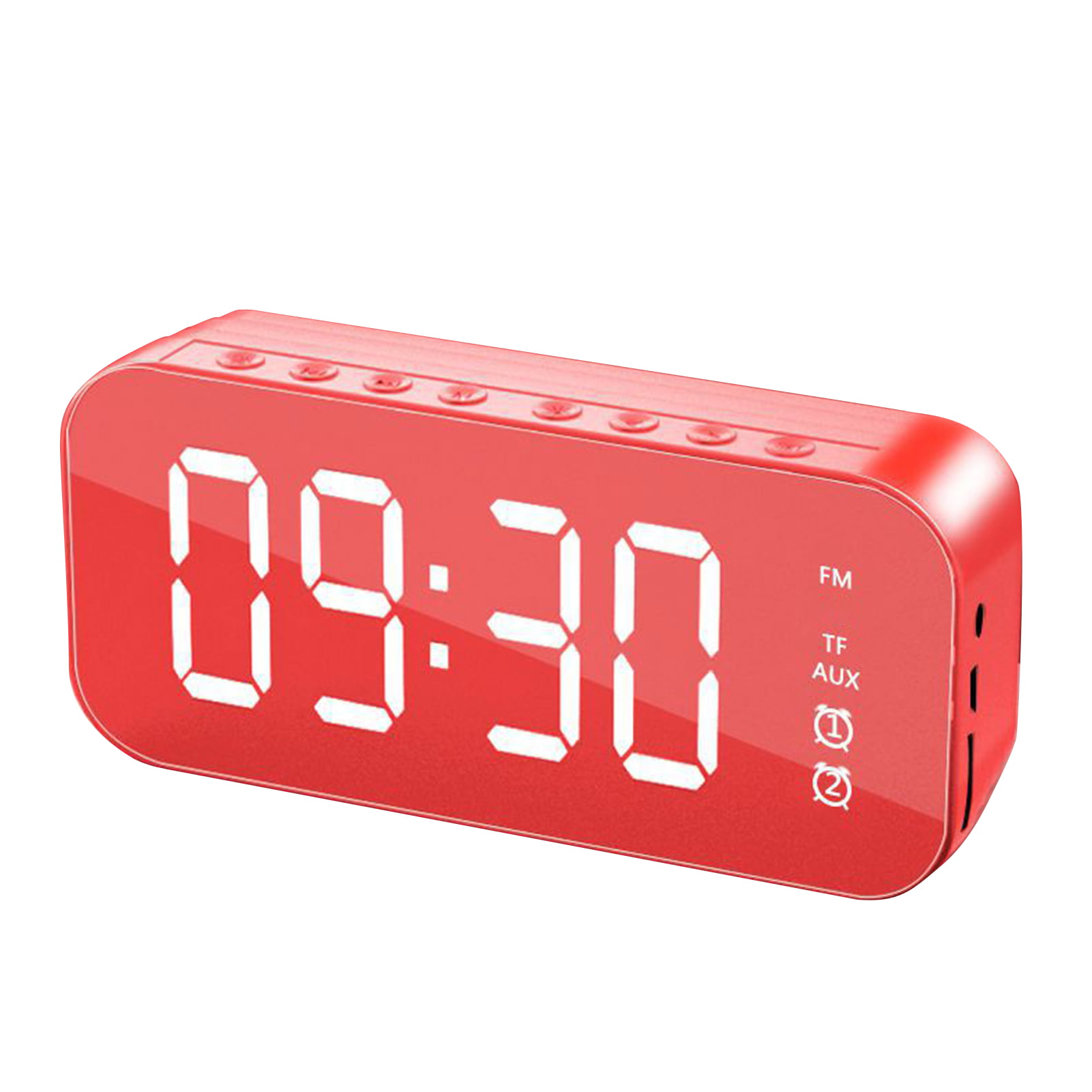 Details about   Moon Wake Up Light Alarm Clock 14 LED with Song Time display Table Desk Clock 