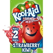 Kool-Aid Unsweetened Strawberry Kiwi Artificially Flavored Powdered Soft Drink Mix, 0.17 oz Packet