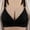 Black, variant on SROBPTY Womens Bras, Wireless Push Up Solid Comfortable Lace Breathable Bra Underwear Purple