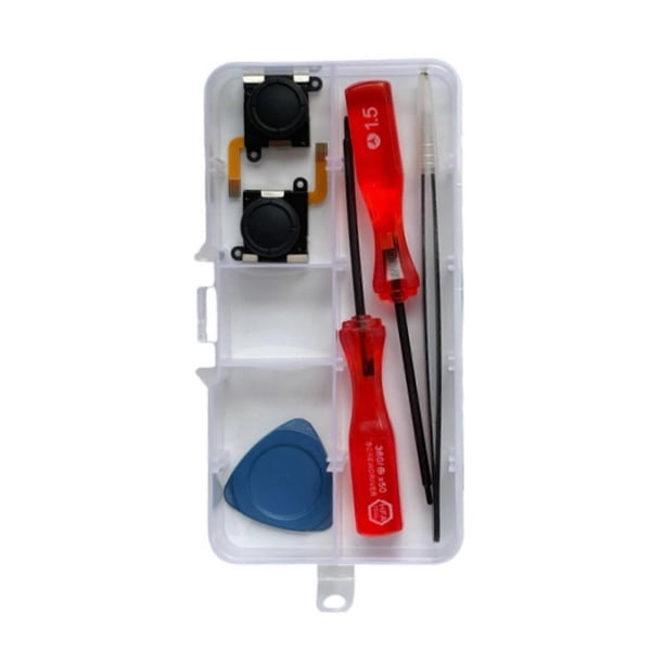 Joysticks Replacement 3D Analog Thumb Stick with Repairing Tool Hall Joystick for NS2 Wireless Controller White