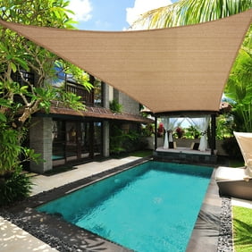 16x16 Square Sun Shade Sail Uv Blocking Outdoor Patio Lawn Garden