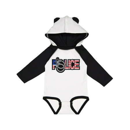 

Inktastic Police Logo Handcuffs Gift Baby Boy or Baby Girl Long Sleeve Bodysuit