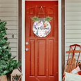 thumbnail image 7 of Coolnut Welcome Love in Paris Welcome Sign for Front Door, Rustic Wooden Wall Sign with Artificial Leaves for Home Farmhouse Porch, 12" Round Home Decor, 7 of 7
