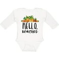 thumbnail image 3 of Inktastic Hello, Beaches Group of Pineapples Boys or Girls Long Sleeve Baby Bodysuit, 3 of 5