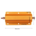thumbnail image 2 of maskred 200W Wirewound Resistor Metal Shell Case Replacing Electronic Resistance Maintenance Supply Industrial Professional, 2 of 6
