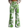 thumbnail image 4 of frariair Jeans for Women Trendy Wide Leg Pants For Women High Waisted Flower Patterned Pants Lightweight And Loose Casual Colorful Fashion Clothing, 4 of 5