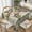 4, variant on Earth Map Tablecloth Map of the World Protection Table Cloth Modern Home Party Dining Room Design Table Cover Decoration