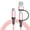 Pink, variant on 3.28ft Type C/USB to Type C Charging Cable 60W Super Fast Charging Wire Phone Accessory Braided Nylon Data Cord