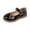 Black, variant on Ccpelsie Mary Jane Little Girls Dress Shoes Toddler Baby Ballet Flats Flower Girls Wedding Party Bow Princess Kid Shoes(Black,10)
