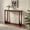 Red, variant on Kings Brand Furniture Olive Console Table – Wood Rectangular Entryway Table with Sculptural Open-Loop Legs, Modern Accent Table for Living Room or Hallway (Red)