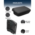 thumbnail image 4 of KBH Center Console Cover for Toyota Tundra Accessories 2007-2013 & Toyota Sequoia 2008-2022, Anti-Scratch Leather Car Armrest Protector, Black, 4 of 7