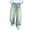 Blue, variant on Jeans For Teens Boys 14-16 Teen Boys Straight Wide Leg Denim Pants with Pockets Loose Wide Leg Straight Elastic Waist Casual Denim Pants Summer Daily Boy